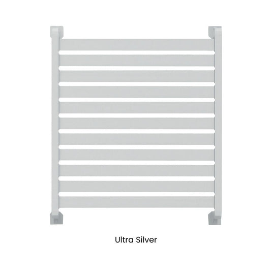 Clik'n'Fit® Aluminium Window Privacy Screens - FLAT SLATS - Suits 600, 900 or 1200mm Widths - Colorbond Colours