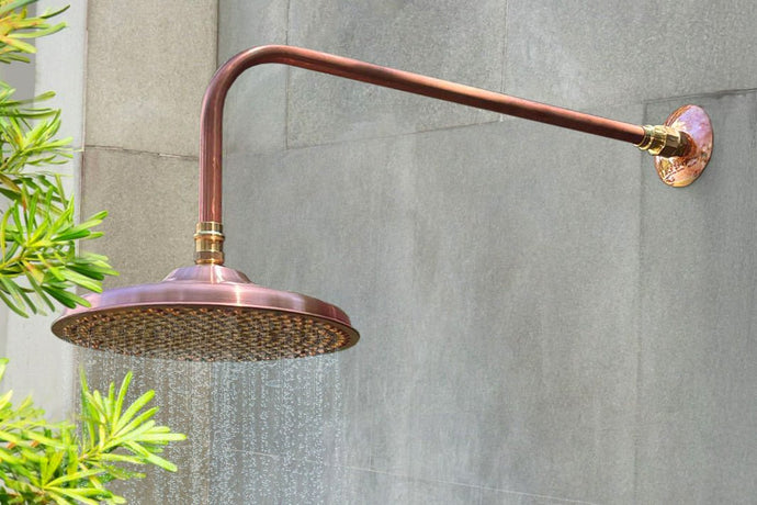 Copper Shower Head - 200mm - High Flow 8L/Min