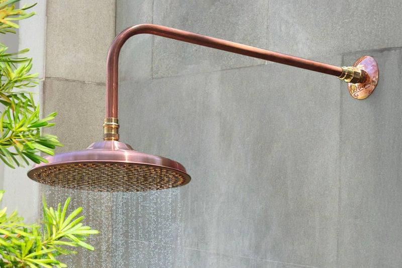 Load image into Gallery viewer, Copper Shower Head - 200mm - High Flow 8L/Min
