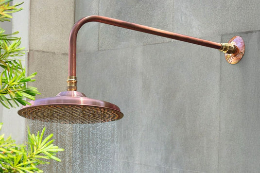 Copper Shower Head - 200mm - High Flow 8L/Min