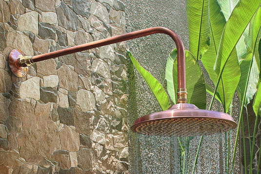 Copper Shower Head - 250mm - High Flow 9L/Min