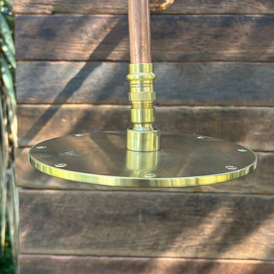 DURANBAH Outdoor Shower Kit - Out of Wall  - Brass Shower Head