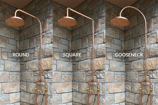 BURLEIGH Outdoor Shower Kit - 200mm Copper Head