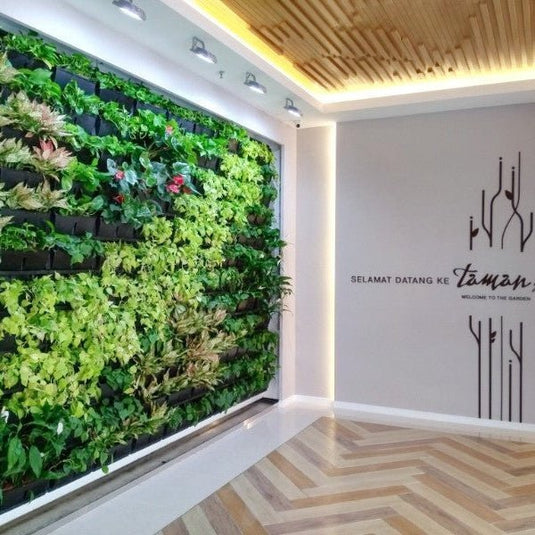 Vertical Garden at entrance to restauraunt