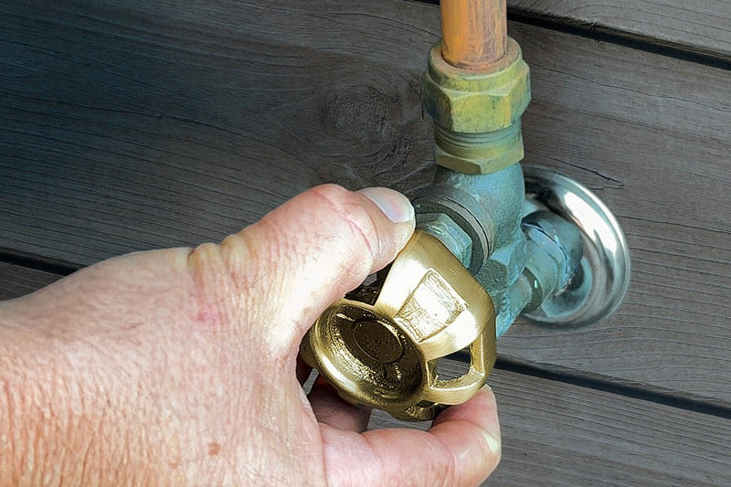 Load image into Gallery viewer, Hydrant Brass or Copper Tap Handle Cover
