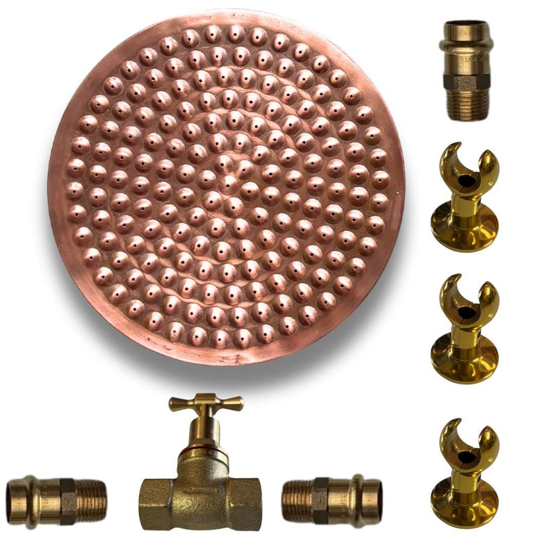 Load image into Gallery viewer, JUST ADD PIPE Outdoor Copper Shower Kit
