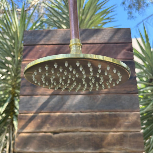 KIRRA Outdoor Shower Kit - Brass 200mm Shower Head