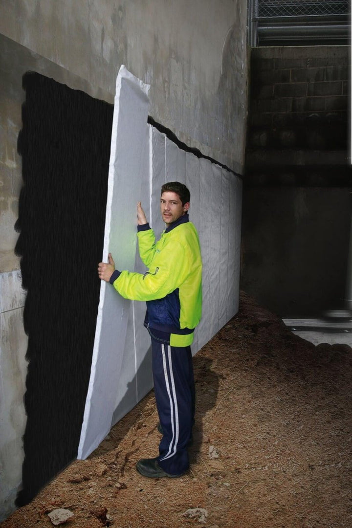 Retaining Wall Drainage | Wrapped Drain Cell | Vertical
