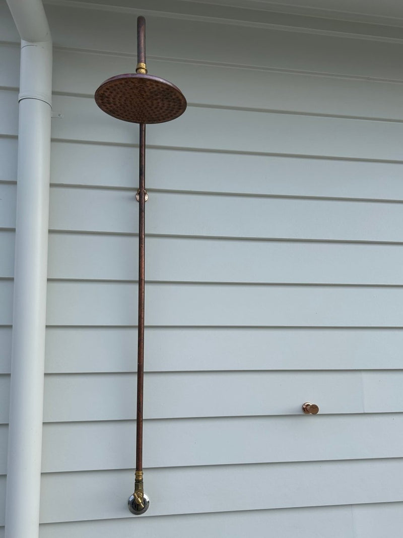 Load image into Gallery viewer, Towel Hooks - Outdoor Shower Accessory - Copper or Brass
