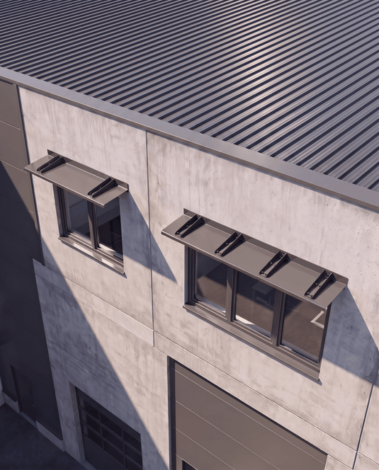 Ultra Deep Modern Window Hoods – Bracketed Retrofit/ Post Cladding Modhoods
