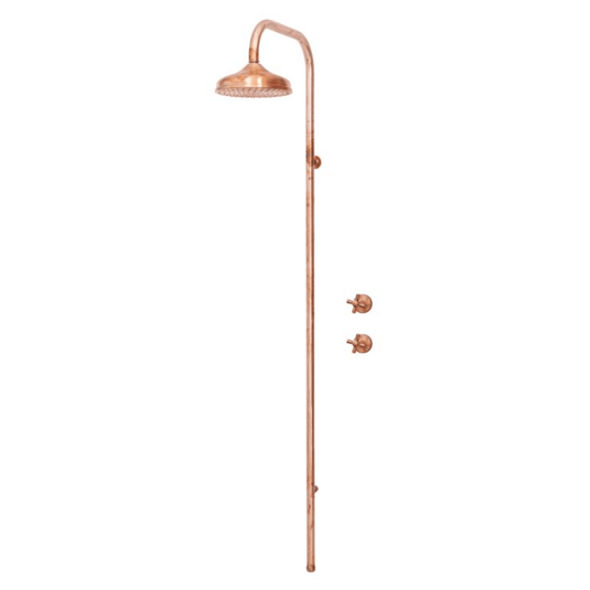 Avalon Wall Mounted Copper Shower Set - BC-AVCOP-200-02 - Eco Sustainable House