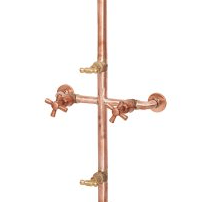 Newport Wall Mounted Copper Shower Set - BC-2NPCOPSHOWER-200 - Eco Sustainable House