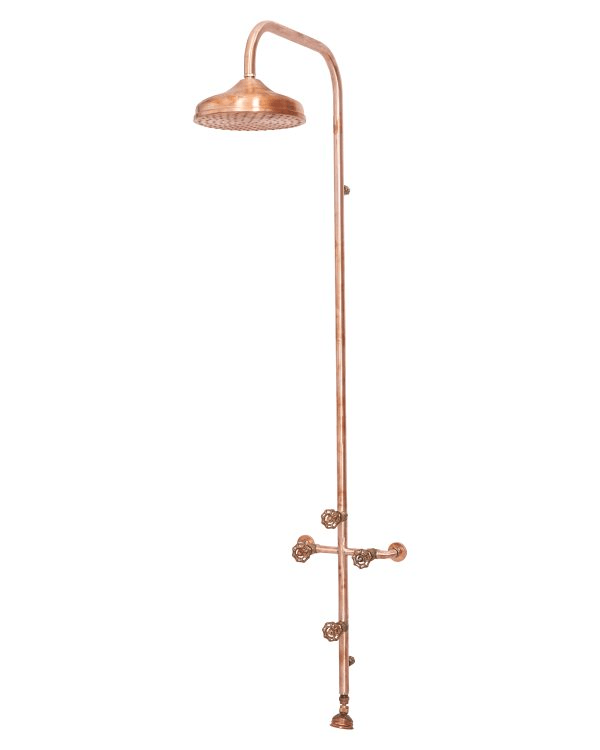 Load image into Gallery viewer, Newport Wall Mounted Copper Shower Set - BC-2NPCOPSHOWER-200 - Eco Sustainable House
