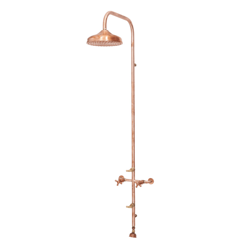 Load image into Gallery viewer, Newport Wall Mounted Copper Shower Set - BC-2NPCOPSHOWER-200C - Eco Sustainable House
