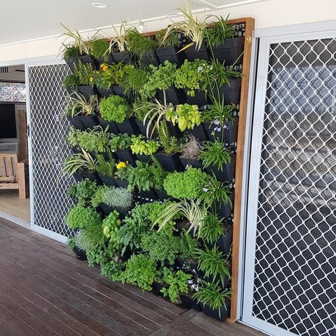 Load image into Gallery viewer, Vertical Garden Modular Kit (30mm) - Semi outdoor setup - Eco Sustainable House
